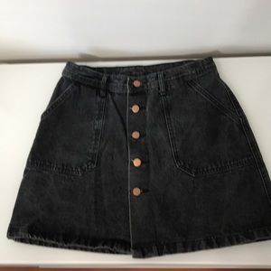 Black Jean Skirt